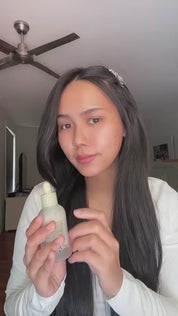 Video of a woman applying skincare serum before using the reusable Self Made Eye Mask during her skincare routine