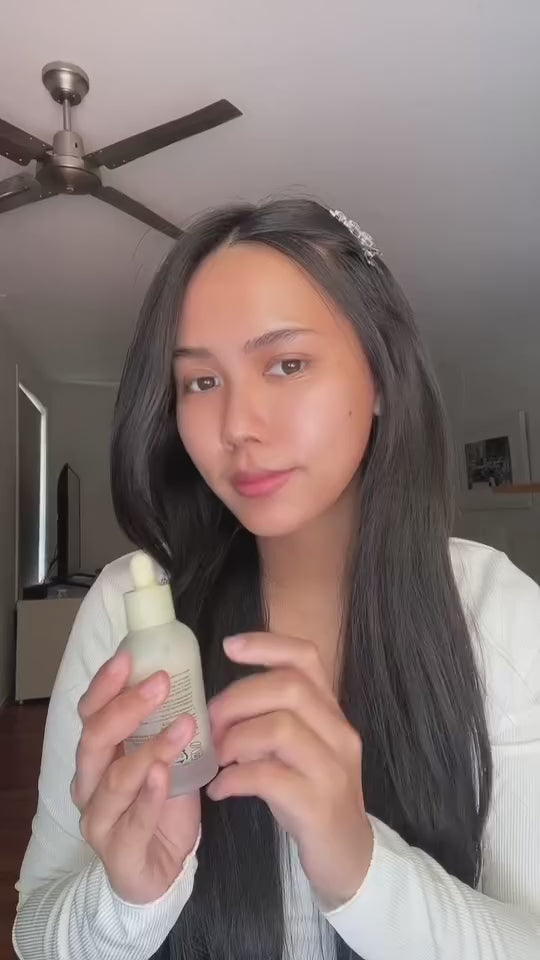 Video of a woman applying skincare serum before using the reusable Self Made Eye Mask during her skincare routine
