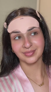 Video of a woman applying the Lifted Forehead Mask during her skincare routine